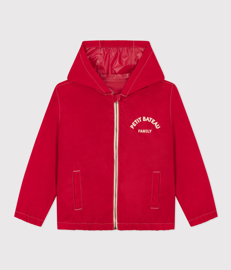 Children's Unisex Recycled Fabric Windbreaker red