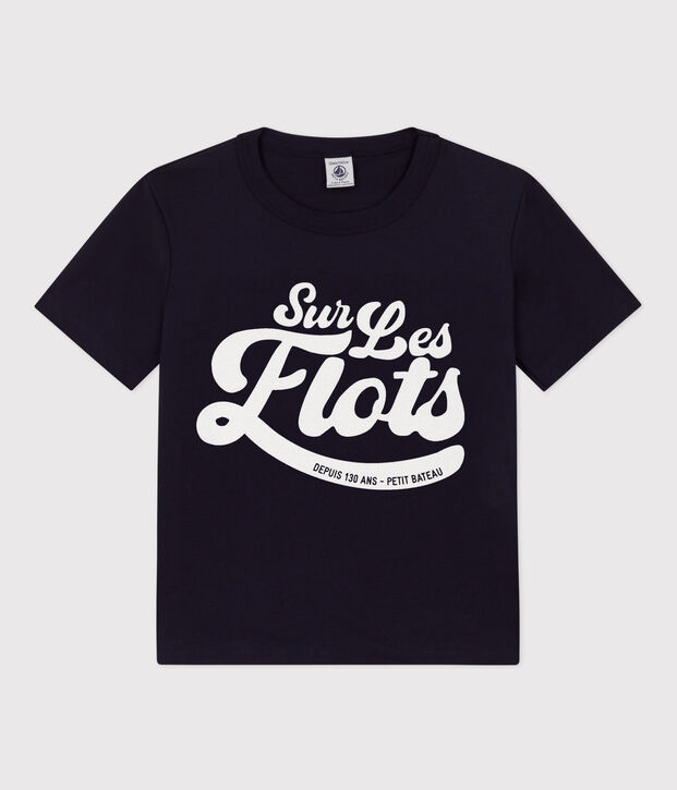 Boys' Short-Sleeved Cotton T-Shirt blue