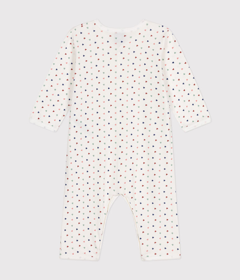 Babies' Footless Cotton Pyjamas white/blue