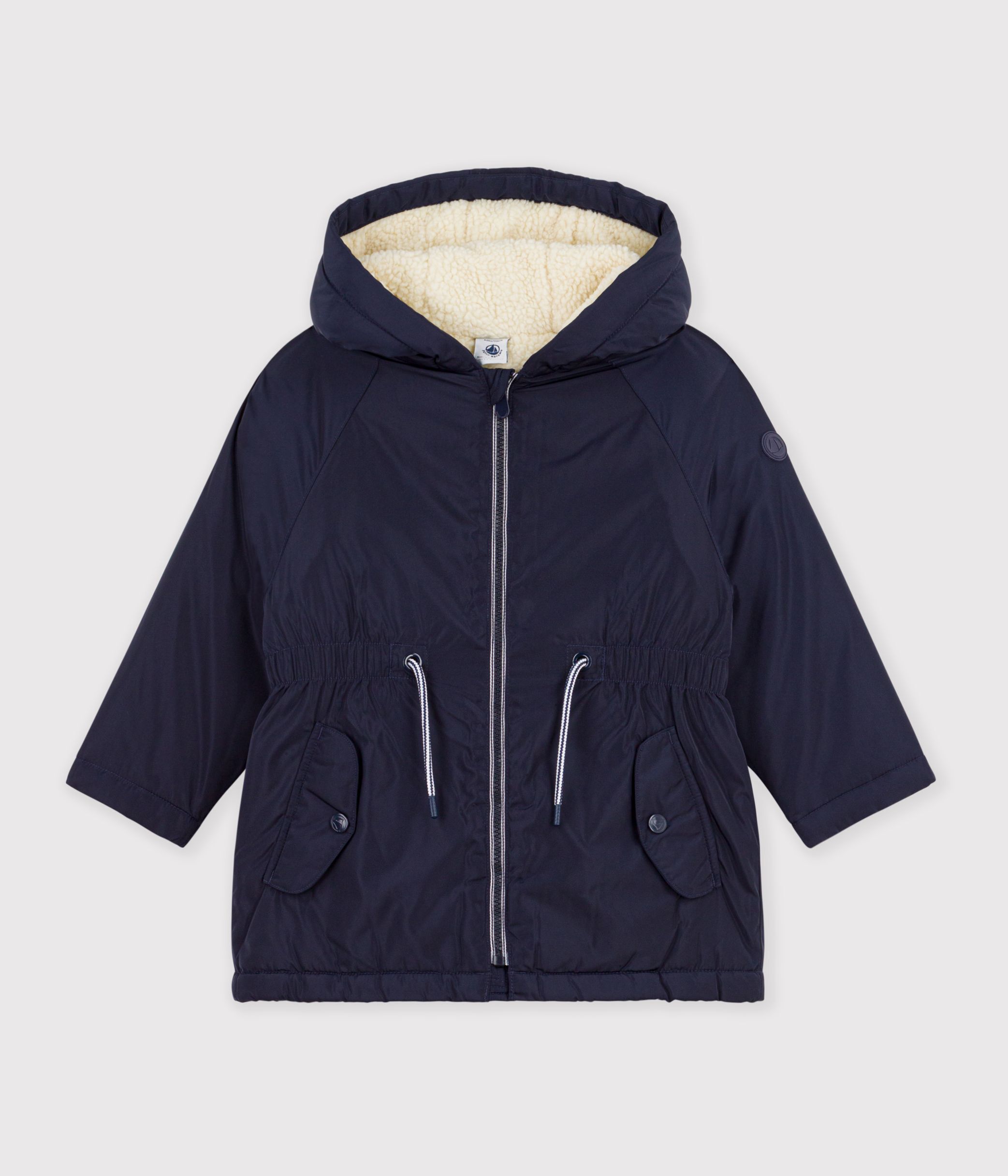Girls' parka blue