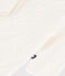 Babies' jumpsuit in a plain wool and cotton knit white