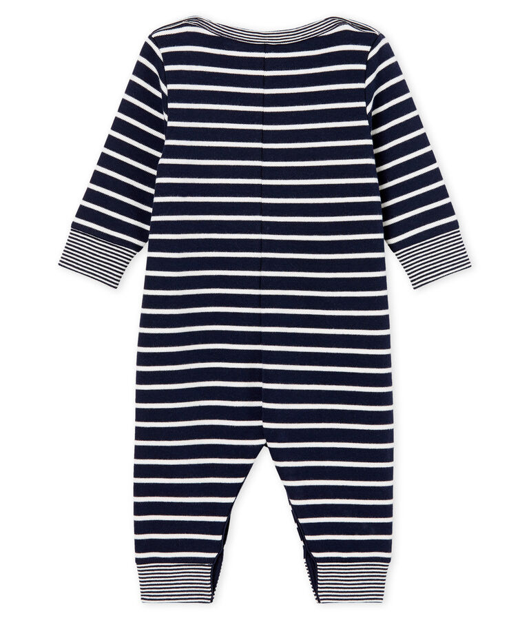 Baby Boys' Sailor Striped Long Jumpsuit blue/white