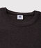 Women's Iconic Round-Neck Cotton T-Shirt CITY CHINE grey