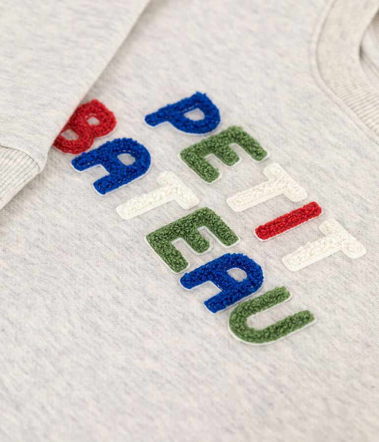 Children's unisex cotton sweatshirt grey