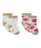 Set of 2 pairs of baby girl's socks LOT white