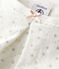 Girls' Starry Tube Knit Pyjamas MARSHMALLOW white/ARGENT grey