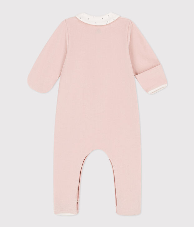 Babies' Velour Pyjamas pink