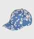 Girls' Floral Poplin Cap