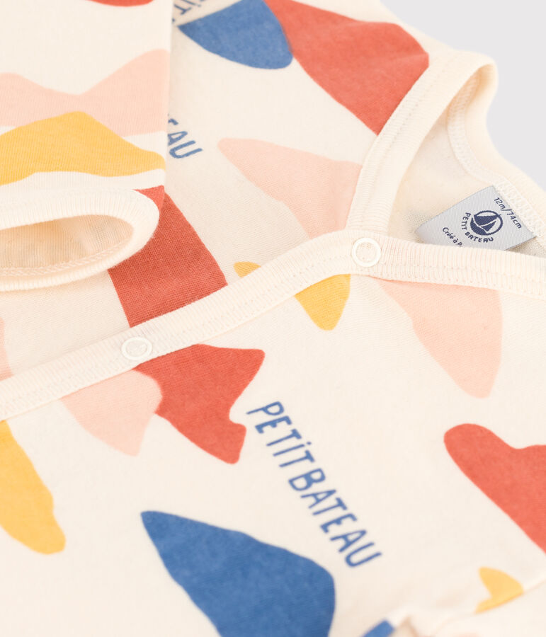 Babies' Tube Knit Sleepsuit AVALANCHE white/MULTICO