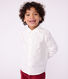 Children's long-sleeved plain cotton shirt