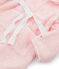Children's Fleece Dressing Gown MINOIS pink/MARSHMALLOW white