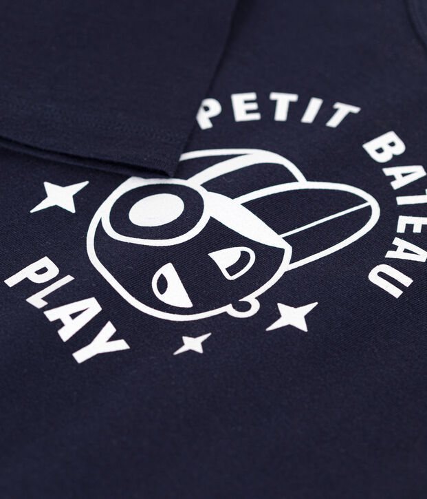 Boys' long-sleeved fine jersey T-shirt SMOKING