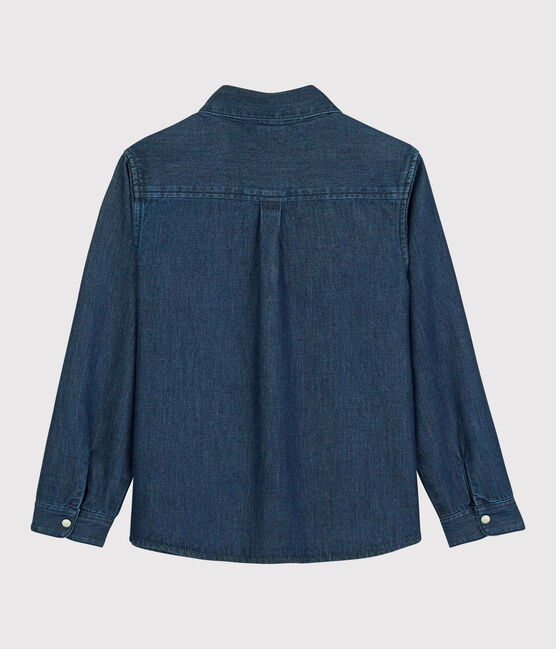 Boys' Denim Shirt DENIM BLEU DELAVE blue