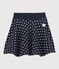 Girls' Fleece Skirt SMOKING blue/MARSHMALLOW white