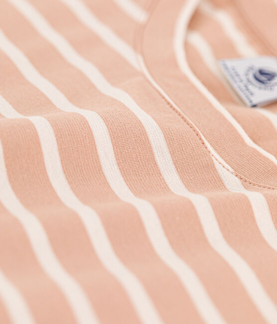 Women's Straight Round-Neck Cotton T-Shirt VINTAGE /AVALANCHE