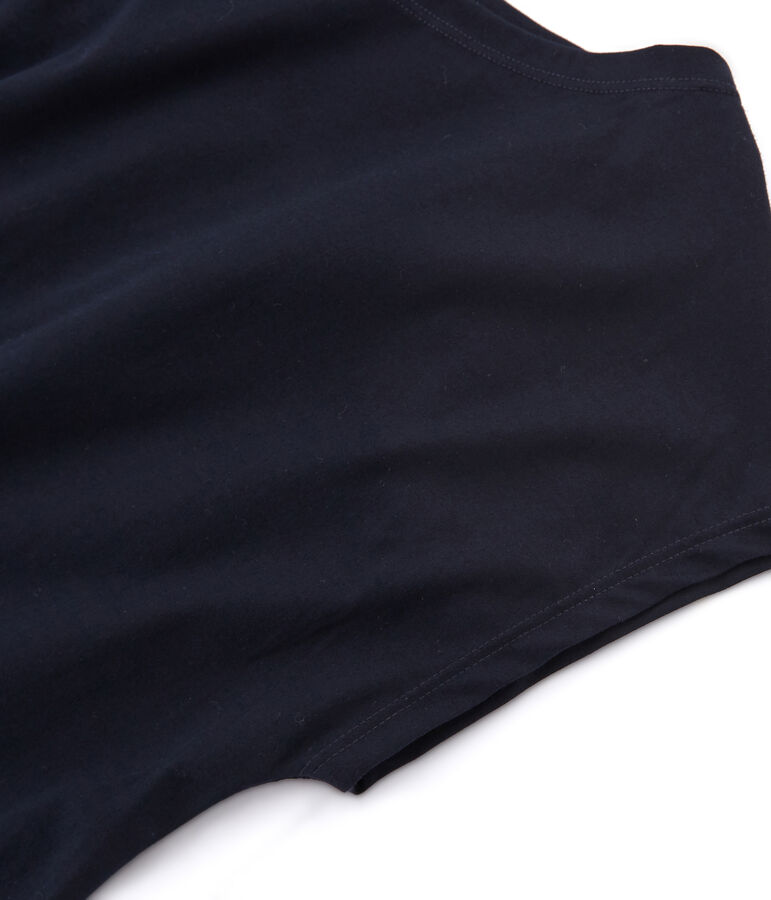 Women's Short-Sleeved Cotton Sea Island T-Shirt blue