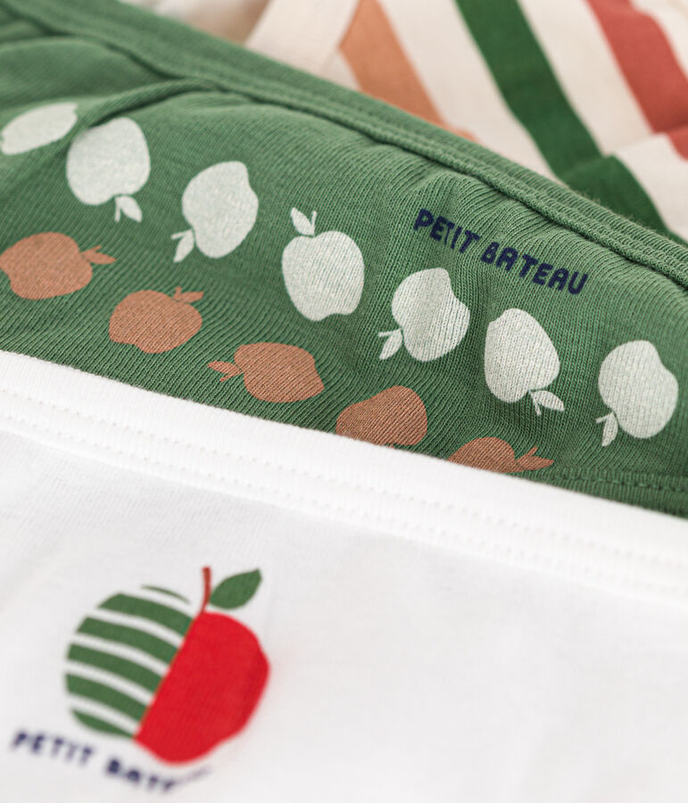 Lot de 3 culottes en coton enfant multicolor