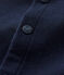 Babies' Plain Thick Organic Jersey Cardigan SMOKING blue