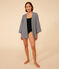 Women's Striped Kimono SMOKING blue/MARSHMALLOW white