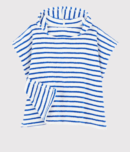 Babies' Unisex Hooded Beach Poncho SURF blue