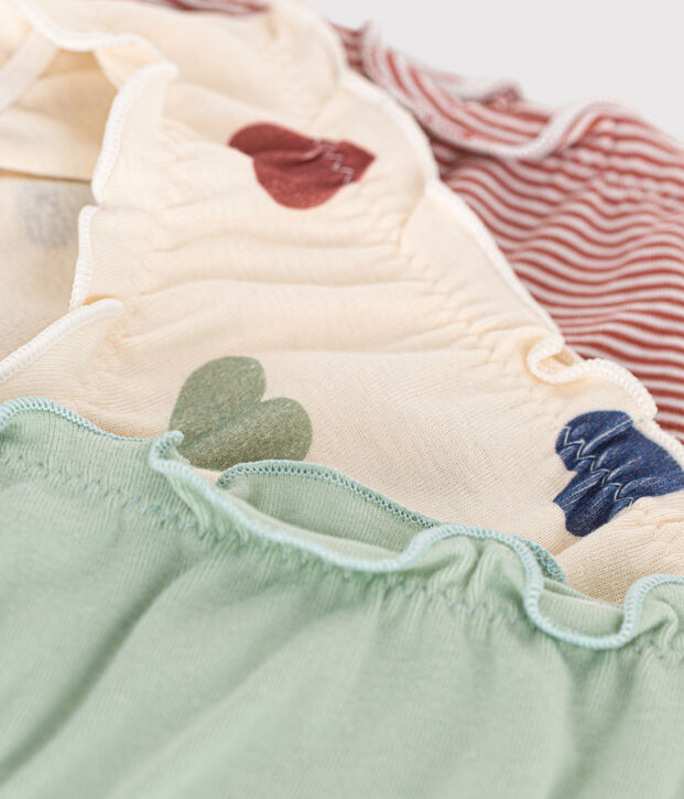 Children's frilly cotton knickers - 2-Pack multicolor