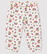 Baby girl's tubular knit trousers