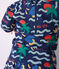 Babies' printed UV protection T-shirt blue/multicolor