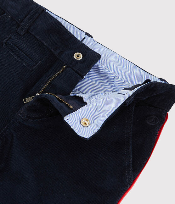 Boys' Velvet Trousers SMOKING blue