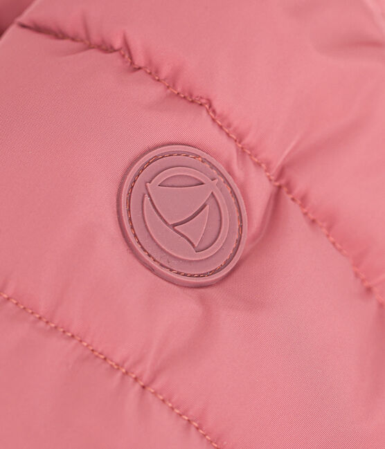 Babies' Fleece Lined Puffer Jacket ROSEWOOD pink