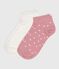Pairs of girls' spotty cotton socks - 2-pack variante 2