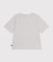 Women's Boxy tube knit T-shirt AVALANCHE white/SKY CHINE