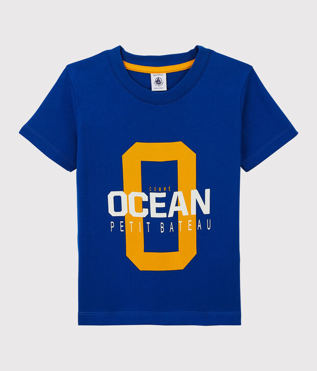 Boys' Short-Sleeved Jersey T-Shirt blue