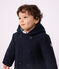 Babies' pea coat in plain woollen broadcloth SMOKING