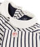 Baby girl's leggings dress MARSHMALLOW white/SMOKING blue