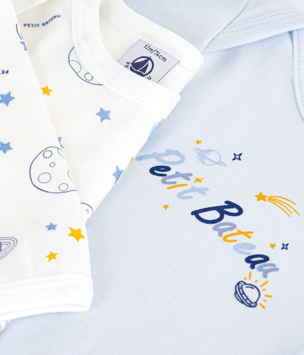 Lot de 2 bodies manches longues en coton. multicolor