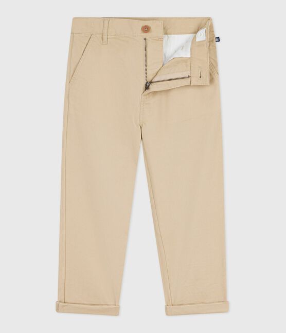Children's cotton trousers SANDER beige