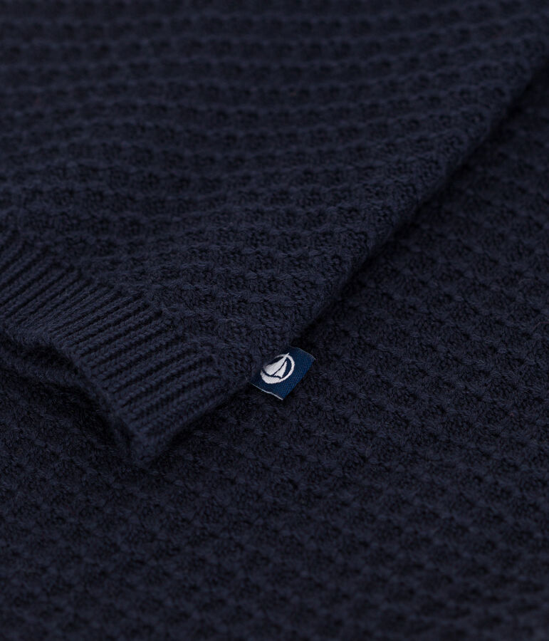 Girls' Cotton Cardigan SMOKING blue