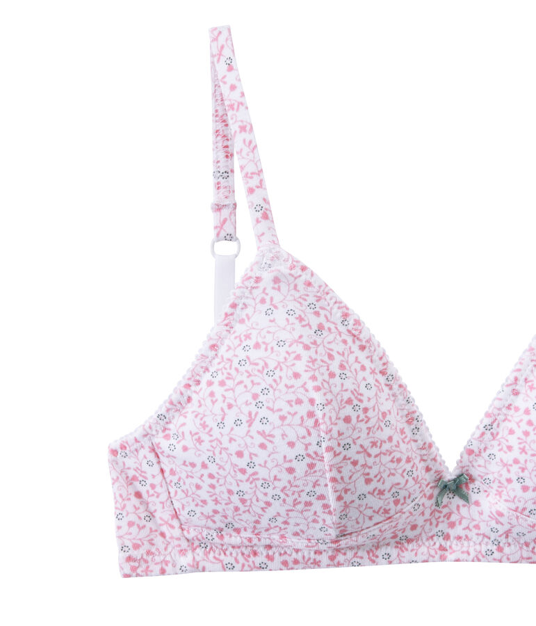 Girls' padded bra white/multicolor