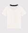 Boys' Short-Sleeved Cotton T-Shirt MARSHMALLOW white