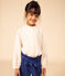Girls' cotton gauze blouse AVALANCHE Ecru