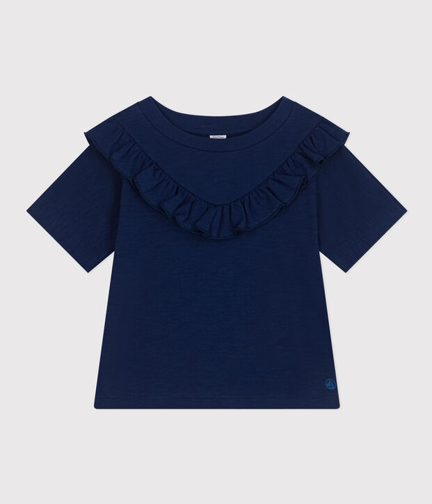 Girls' Slub Jersey T-shirt blue