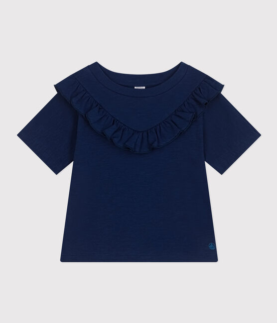 Girls' Slub Jersey T-shirt MEDIEVAL blue