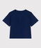 Women's Boxy cotton T-Shirt MEDIEVAL blue