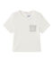 Baby boy's plain T-shirt MARSHMALLOW white