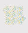 Girls' Watercolour Flowers Cotton Pyjamas MARSHMALLOW white/MULTICO white