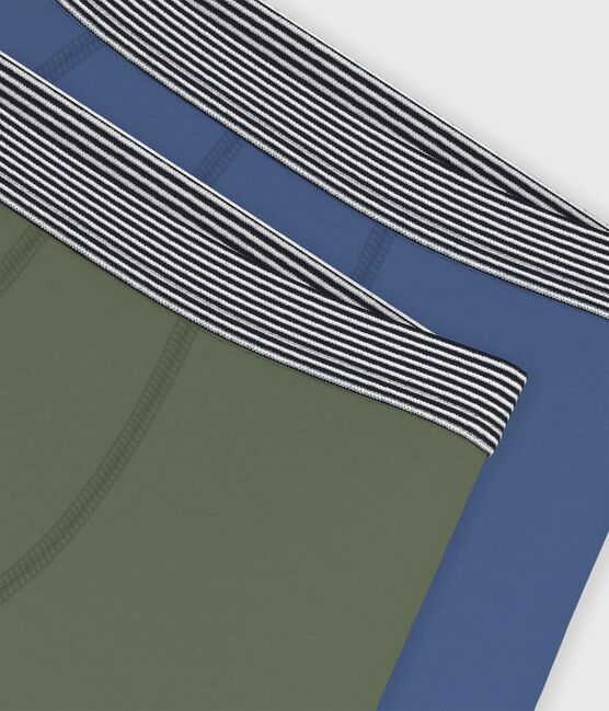 Pack of children's boxers in plain cotton and elastane variante 1