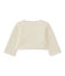 Baby girls' striped cardigan MARSHMALLOW white/DORE yellow