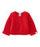 Unisex baby cardigan TERKUIT red