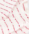 Babies' Cotton Patterned Knit Dress With Leggings MARSHMALLOW white/TERKUIT red