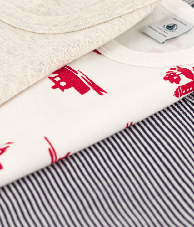 Boys' Le Havre Cotton Vests - 3-Pack multicolor